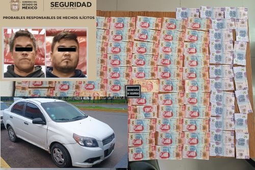 Caen dos extorsionadores en El Oro; se recuperó el dinero de la víctima